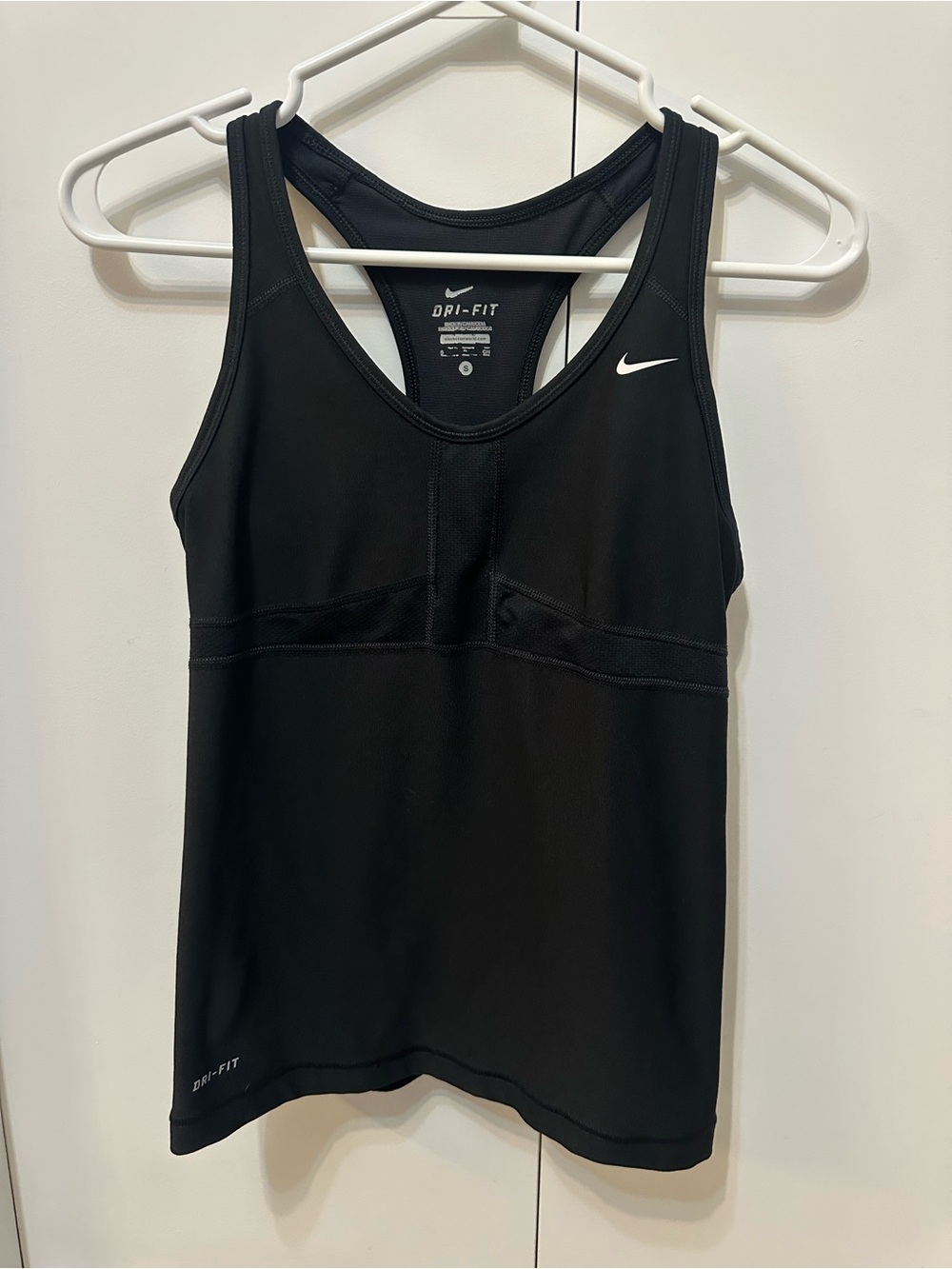 Nike, Y2K Style, Black Racerback Sports Tank, Size Small